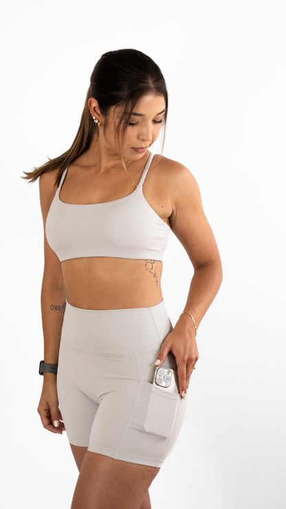 High-Waist Pocket Shorts